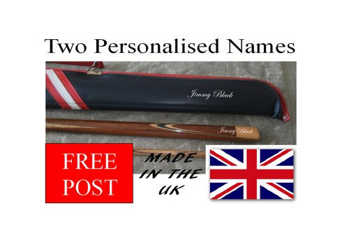Personalised snooker pool cue - personalised,