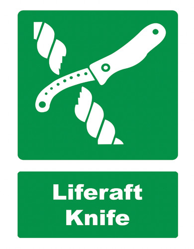 Liferaft knife life raft green - liferaft,