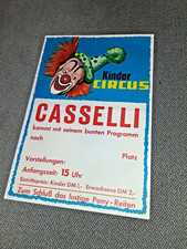 1968c poster CIRCUS CASSELLI Alois "Bubi" Kaselowski cirque circo poster affiche
