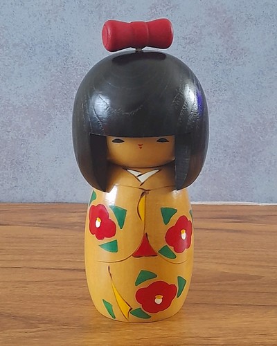 Vintage wooden kokeshi doll - kokeshi, 14