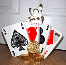 Cardew Design Teapot ~ Fun & Games Series ~ Cards Joker In The Pack ~ Excellent