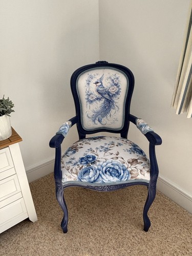 Blue floral accent - floral,