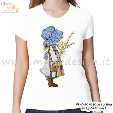 T-SHIRT HOLLY HOBBIE DOLL VINTAGE PER RAGAZZE E BIMBA Tshirt MAN.CORTA E LUNGA