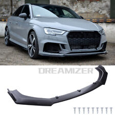 For Audi A1 A3 S3 A5 S4 A6 8P Front Bumper Lip Body Kit Splitter Spoiler Black