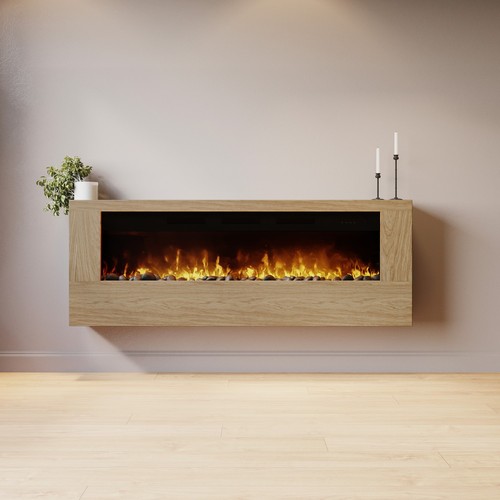 Wall mounted electric fire - wall-mounted,