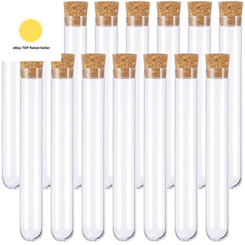 15pcs test tubes clear plastic - tubes,clear,