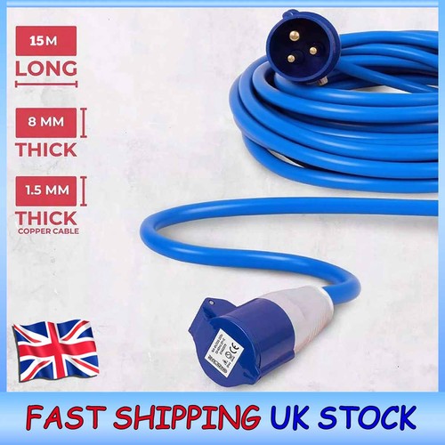 15m campervan mains extension - mains,
