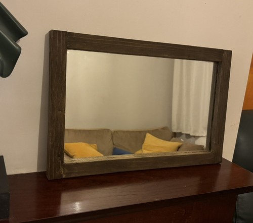 Rustic mirror solid - solid, frame