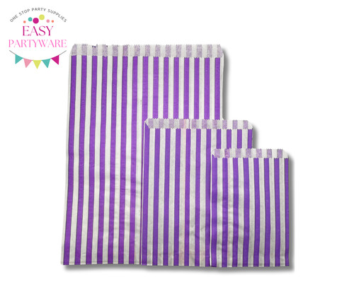Candy stripe paper bags - stripe,