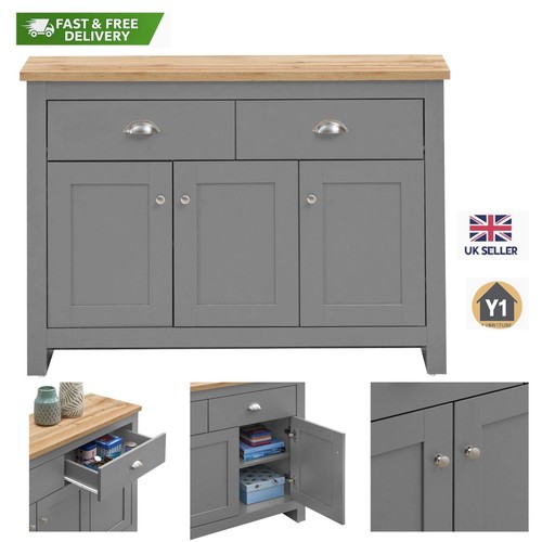 Light grey large sideboard - light,