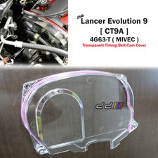 Clear Cam Pulley Gear Timing Belt Cover For Mitsubishi Lancer EVO 9 4G63-T MIVEC