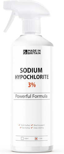 Sodium hypochlorite 3 - -, 3%