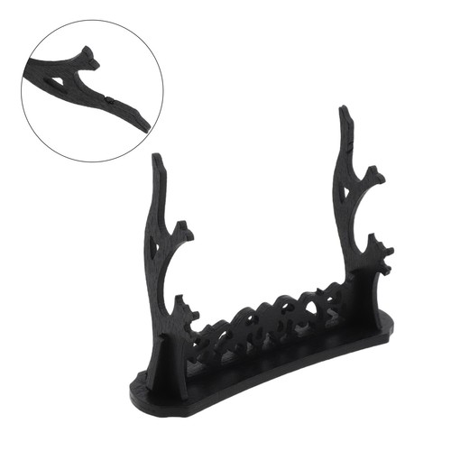 Decorative black display - black, stand