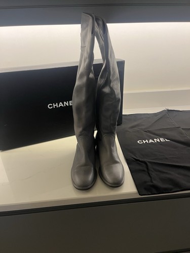 Chanel leather boot women - chanel, women's