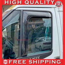 2X FOR FORD TRANSIT MK6 MK7 L SHAPE WIND RAIN SUN GUARD DEFLECTORS (2000-2013)
