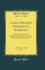 Ulrich Hegner's Gesammelte