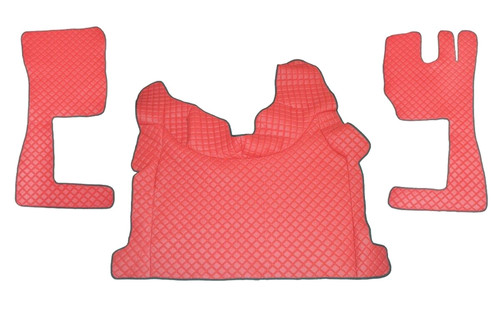 Red floor mat engine cover - mat,