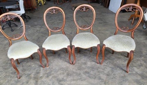 Four green antique victorian - green,