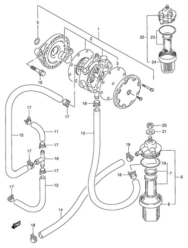 Suzuki genuine strainer set - suzuki,