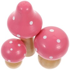 3 Pcs Mushroom Ornament Garden