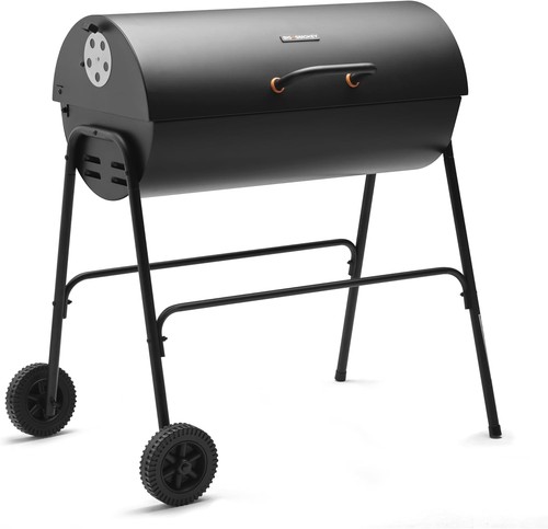 Big smokey charcoal bbq - smokey, barrel