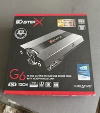 Creative Soundblaster X G6, Hi-Res, USB, Sound Card, 32bit 384kHz, 130dB DAC