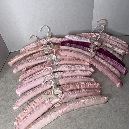 Vintage hangers satin padded - vintage,