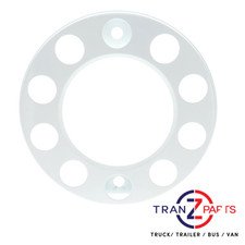 FITS DAF 22.5" (571MM) TRUCK STEEL WHITE COATED HOLLOW TYPE WHEEL TRIM COVER