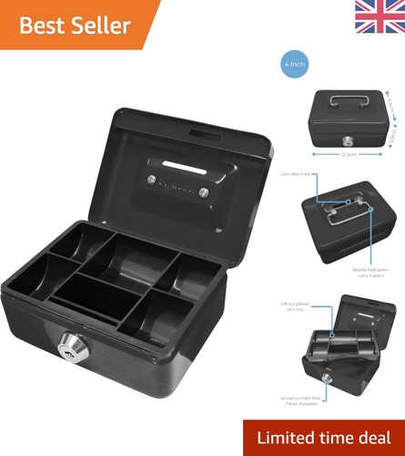 Durable portable cash box with - portable,