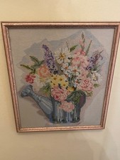 Vintage Framed Needlepoint