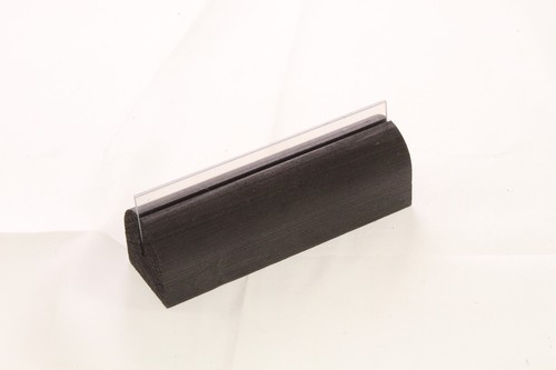 Black menu holder with - holder,