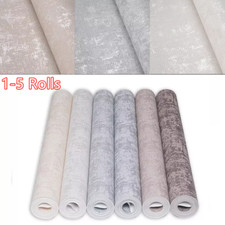 Industrial Textured Concrete Effect Wallpaper Plain Colour Embossed Wallpaper 5X