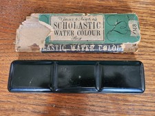Vintage Winsor And Newton Watercolour Paint Box Scholastic Student M8 Artist