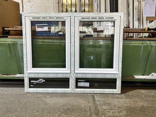 Flush sash upvc window double - flush,