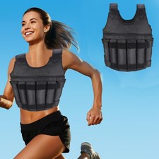 Weighted Vest 10KG 20KG Gym Running Fitness Strength Sports Training Weight Loss