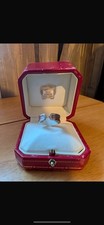 18ct White Gold C De Cartier Ring Size 56
