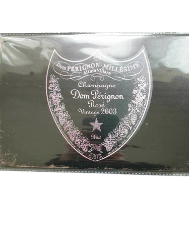 Dom perignon champagne metal - perignon,