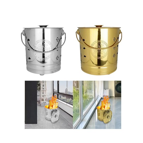 Burning bucket fire basin - fire,