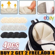 4pcs Heel Grips Pads Liner Cushions For Loose Shoes Foot Care Protector
