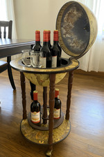 Vintage wine bar - antique, globe