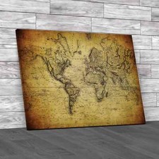 Vintage Map Of The World 1814