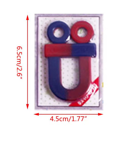 Horseshoe shaped magnet - u-shaped, +