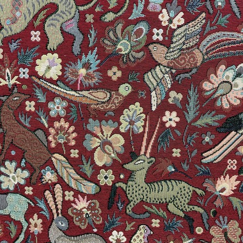Tudor forest tapestry fabric - tudor,