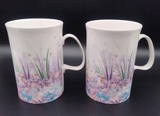 2x Dunoon Fine Bone China Mugs
