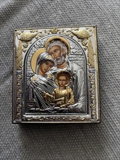 Holy Family Byzantine Silver