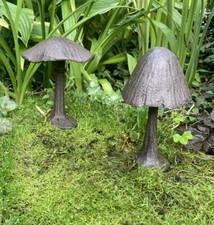 PAIR OF MINI METAL CAST IRON