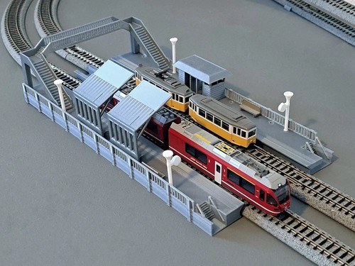 Gauge double track - track, station