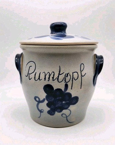 Vintage rumtopf stoneware - lg,