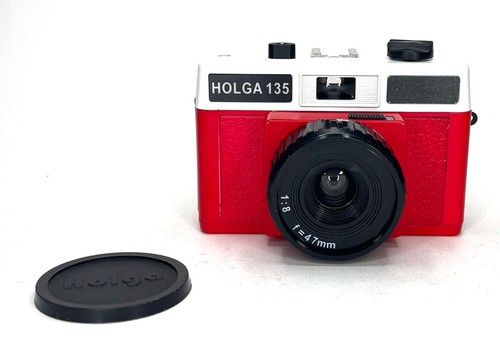 Holga used 135 white red - used,