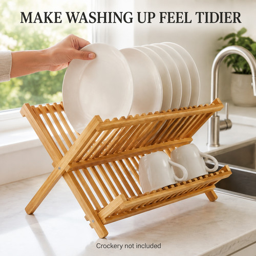 Foldable tier bamboo - tier,